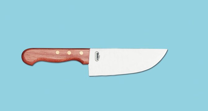 <transcy>8138 - Peeling knife with wooden handle cm 14</transcy>