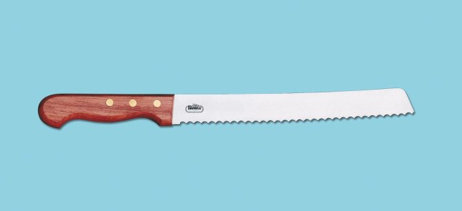 <transcy>8195 - Bread knife with wooden handle 22 cm</transcy>
