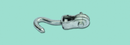 <transcy>5890/14 - Hook with wheel for ratchet tensioner 5840</transcy>