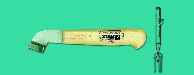 <transcy>8110 - Triangle grafting knife 20 cm</transcy>